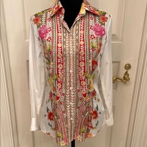 Floral Long Sleeve Button-Up Shirt